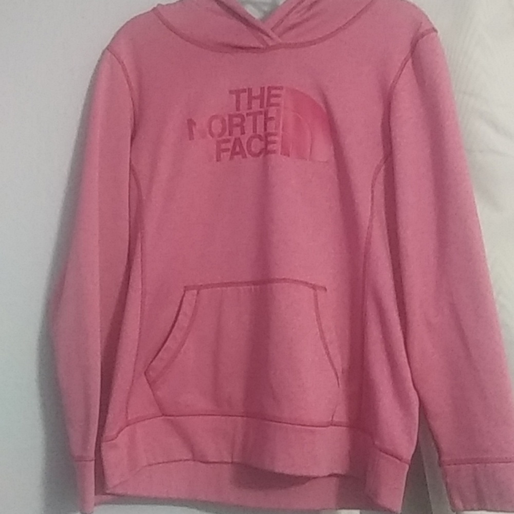 Pink north face hoodie